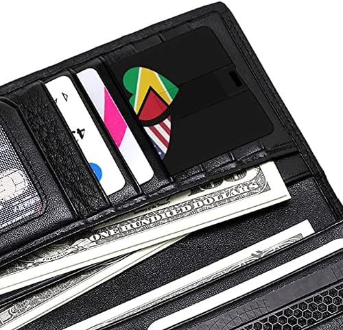 גיאנה ארהב דגל כרטיס אשראי USB כונני פלאש בהתאמה אישית מזיכרון מקל מפתח מתנות תאגידיות ומתנות לקידום