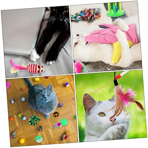 פטקאו 1 סט לחיות מחמד חתול צעצוע מקורה סט חתלתול בקיעת שיניים צעצועי קטן כלב ללעוס צעצועי חתלתול