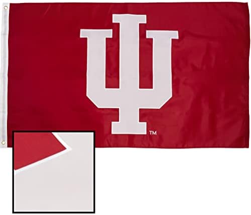 דגלים באוניברסיטת אינדיאנה באנרים הוזייר בלומינגטון ניילון מקורה חיצוני 3x5