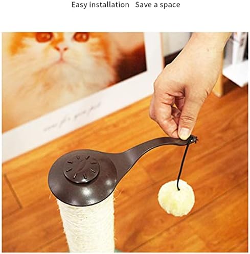 חיות מחמד סיסל גרדן לוח הודעה חתולים טחינת טופר צעצוע מסגרת אינטראקטיבי עץ טיפוס מסגרת מגרד עם כדור