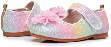 קשת שמלת נעלי ילדה של גליטר נסיכת נעלי פעוט מרי ג ' יין נעלי נוצץ מסיבת בלט דירות ב מזדמן לובש צבעוני מתנה לילדות