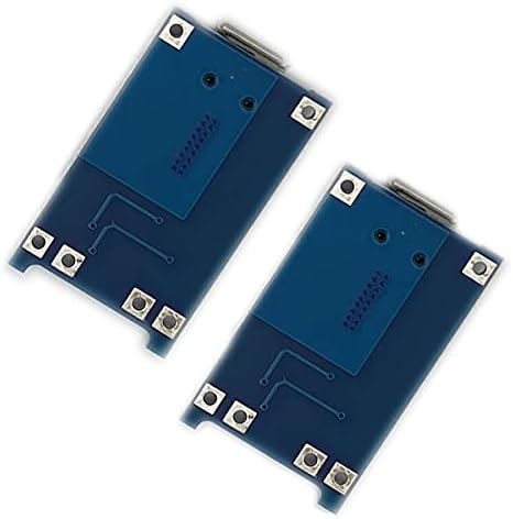 KIRO & SEEU 2PCS TP4056 MIRCO-USB 5V 1A 18650 לוח טעינה של מטען סוללות ליתיום עם פונקציות הגנה כפולה