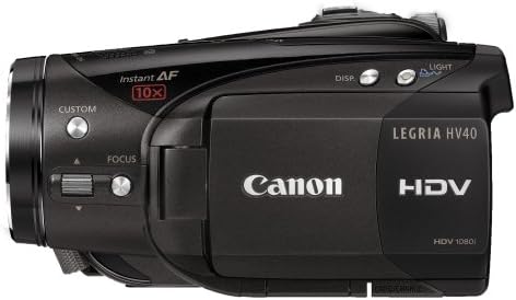 Canon Vixia HV40 - PAL - Definition High Definition Mini מצלמת וידיאו עם זום אופטי 10x, 200x זום דיגיטלי, 2.7