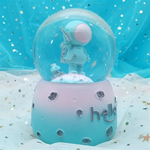Bzgknul שלג גלובוס ספייסמן אסטרונאוט בדולל בול קופסא מוסיקה לקישוט קופסא מוסיקה יצירתית מתנה מתנה לילד מתנה