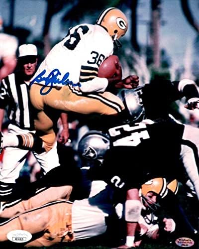 בן ווילסון חתום על חתימה 8x10 Photo Packers Actions לעומת Raiders JSA AB54815 - תמונות NFL עם חתימה