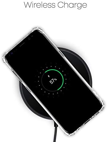 מארז Goospery Galaxy S8, כיסוי פגוש מגן ברור גביש עם פינות מזוין, מארז טלפון היברידי דק -זעזועים עבור