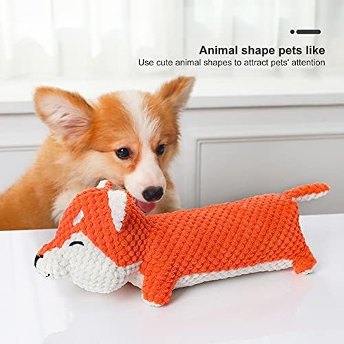 Gifzes כלבים קטיפה צעצוע טוחן צעצוע מצויר בצורת בעלי חיים שיניים ניקוי כלבים עמידים, בטוחים לועסים צעצוע