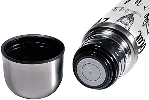 SDFSDFSD 17 גרם ואקום מבודד נירוסטה בקבוק מים ספורט ספורט קפה ספל ספל מעביר עור אמיתי עטוף BPA