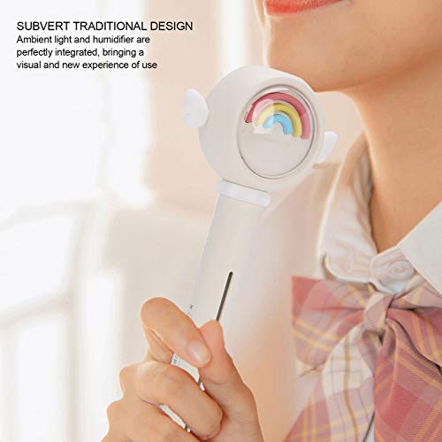 מקל מיני אדים, יצרנית ערפל פנים ניידת מצוירת קשת קשת אור USB מפזר אדים עם גיוון מכולות