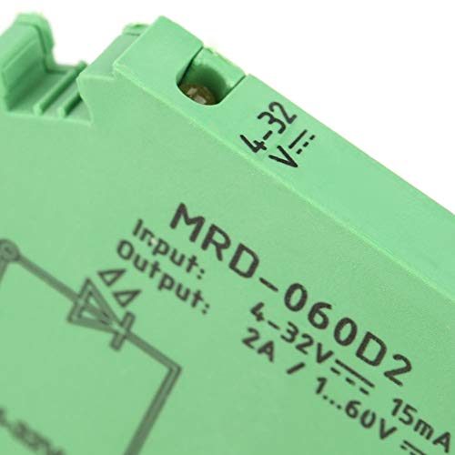 JEANOKO MRD 060D2 ULTRA דק 6.2 ממ 6.2 ממ מוצק מודול ממסר מודול קלט 4-32VDC NO 1-60VDC 2A הפוך הגנה מפני DIN RAIL
