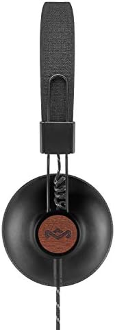 בית של מארלי רטט חיובי 2: אוזניות קוויות-אוזניות עם מיקרופון, כריות אוזניים מפוארות וחומרים בר קיימא