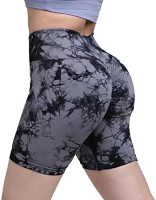 מכנסי אימון של טורבופיט לנשים חלקים חלקה על מותניים יוגה בריצה כושר מכנסי כושר קצרים
