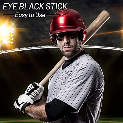 ארינד ספורט עיניים מקל שחור, מקל צבע פנים עין לכדורגל סופטבול בייסבול, עין עין גבוהה, היפואלרגנית,