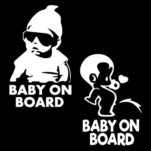תינוק על סימן סימן מדבקת חלון רכב - קרלוס מהנגאובר והצרור העיצוב של הנערים