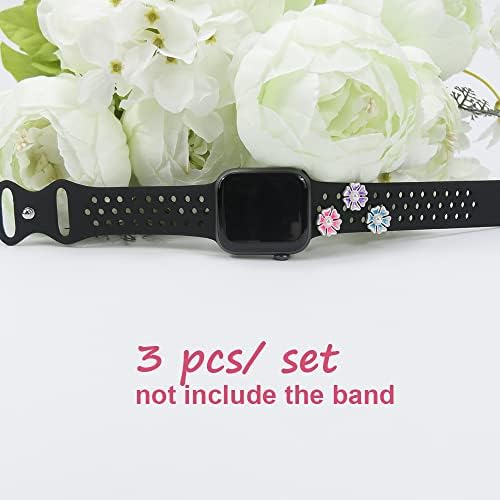 Sunoreek Watch Band Charms for Apple Watch Charms לנשים, טבעות דקורטיביות לולאות תואמות עם להקות