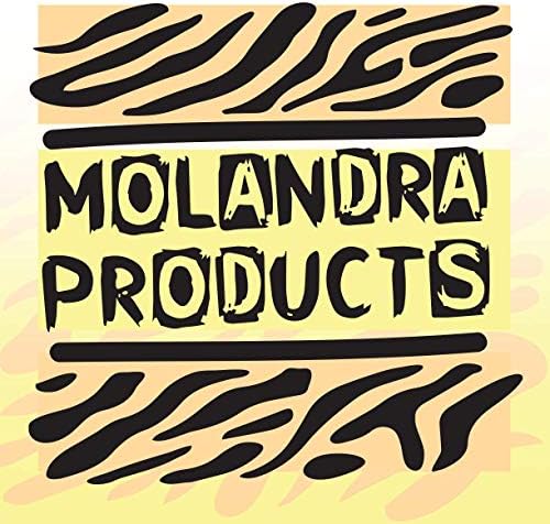 מוצרי Molandra Scholey - 20oz hashtag בקבוק מים לבן נירוסטה עם קרבינר, לבן