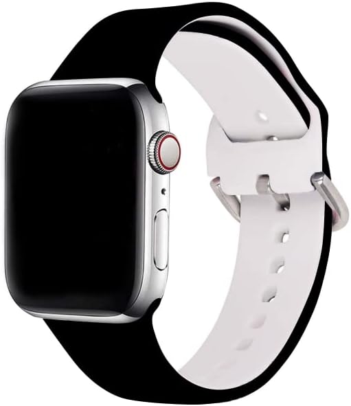 תואם לחיות Apple Watch 38/40/41/42/44/45 ממ לגברים נשים, רך סיליקון סלוט מתנות קישוטי קישודים להחלפת צמיד