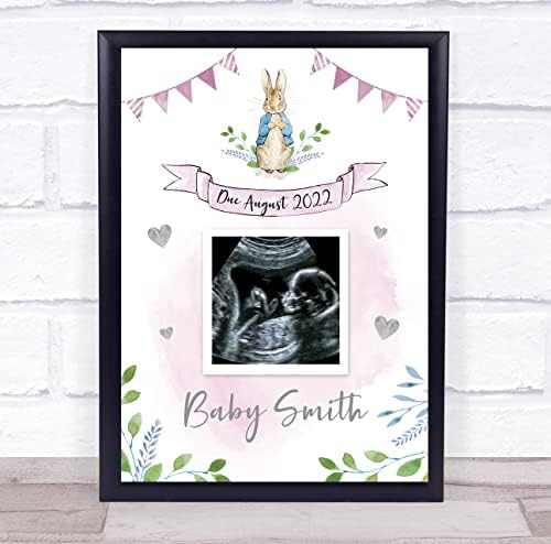 פיטר ארנב תינוקת ריון ורוד הריון חושף תאריך יעד לסרוק תמונה תמונה