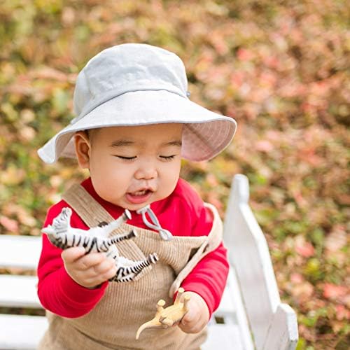 Ami & Li Tots מתכוונן דלי קרם הגנה כובע הגנת שמש כובע קיץ לתינוקת ילד תינוקת ילד פעוט ילד upf 50