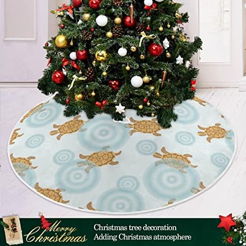 צבי זהב של Oarencol חצאית עץ חג המולד 36 אינץ