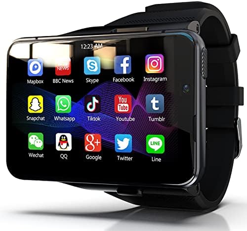 Jinkehong Smart Watch Phone, GPS Android Smartwatch עם חיוג ניתוק וכרטיס SIM עצמאי, צ'אט וידאו זמין, Bluetooth
