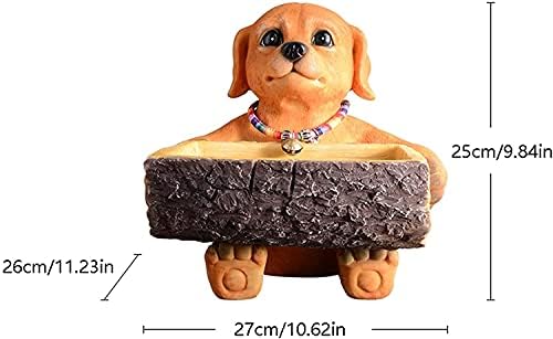 פסל שולחני שולחני Aervereal פסלוני כלבים קטנים אחסון קופסת רקמות בית קישוט קישוטים קישוטים לאחסון מתנות