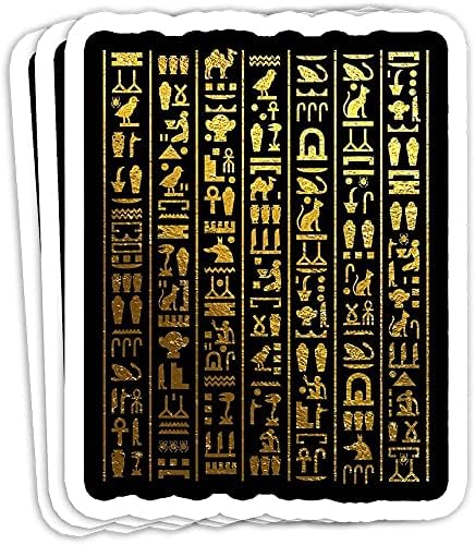 הירוגליפים מצריים - קישוטי מתנה עתיקים במצרים - מדבקות ויניל מדבקות מחשב נייד מדבקת בקבוק מים