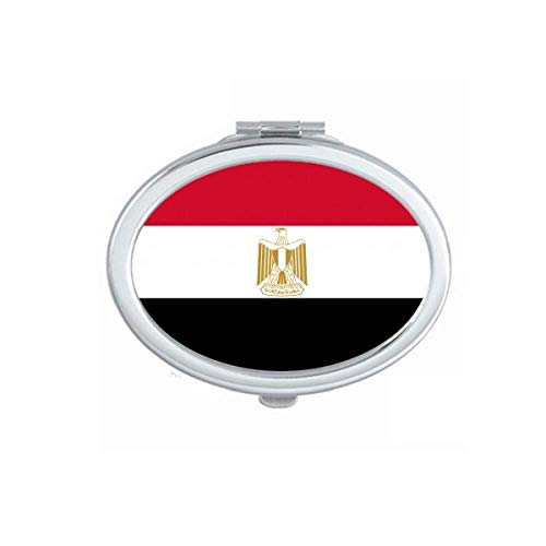 מצרים לאומי דגל אפריקה המדינה מראה נייד לקפל יד איפור כפול צד משקפיים