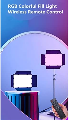 N/A RGB LED וידאו וידאו צילום אור 0-360 ° בצבע מלא מילוי תאורה לוח מנורת תאורה CRI95+ 3000-6500K לצילום סטרימינג