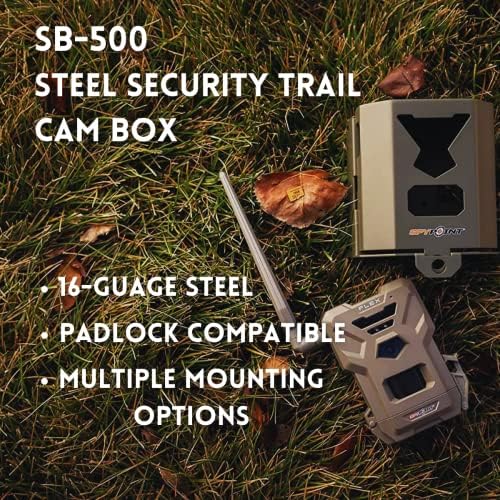 SpyPoint SB-500 אבטחת פלדה אבטחה קופסת מצלמות למצלמות שביל SpyPoint Flex Plex