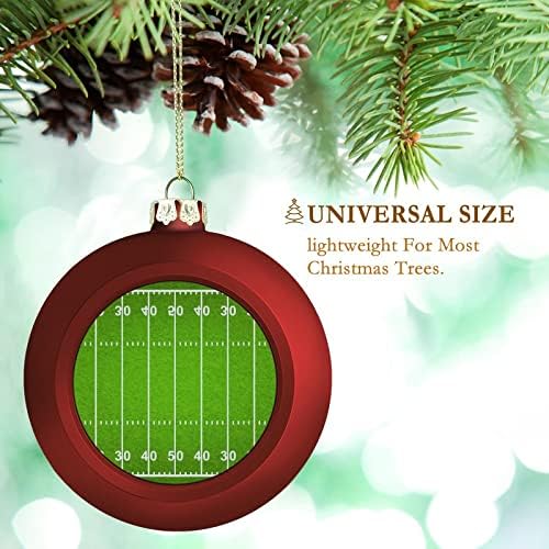 מגרש כדורגל אמריקאי כדור חג המולד מתנפץ קישוטים תלויים לתלייה לחג המולד עץ קישוטי מסיבת אח 1 יח '