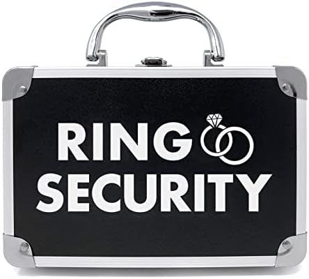 את טבעת אגדה טבעת אבטחת נושא טבעת תיק עם מרופד חריצים להחזיק טבעות - נושא טבעת מתנות-חתונה טבעת אבטחת