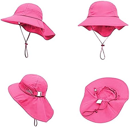 פעוטות בנות בנות רחבות שולי קיץ כובע שמש כובע גלישה כובע גלישה UPF 50+ כובעי ספורט מים להקות