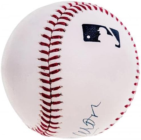 האנק אהרון חתימה חתימה רשמית MLB בייסבול אטלנטה בראבס HOF 82 STEINER HOLO SS132205 - כדורי חתימה