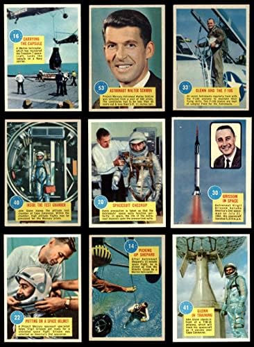 1963 Topps Astronauts 3d כמעט שלם NM