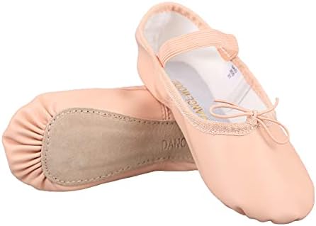 נעלי בלט של ריקווד נערת נעלי ריקוד מלאות מלאות נעלי עור נמתחות רכות לילדים פעוטות