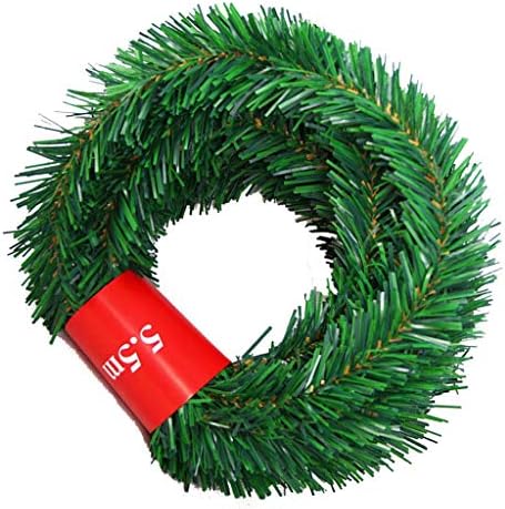 Shypt 5.5 מ 'אורן חג המולד גרלנד דקורטיבי ירוק חג חג המולד גרלנד מלאכותי עץ חג המולד Rattan Banner