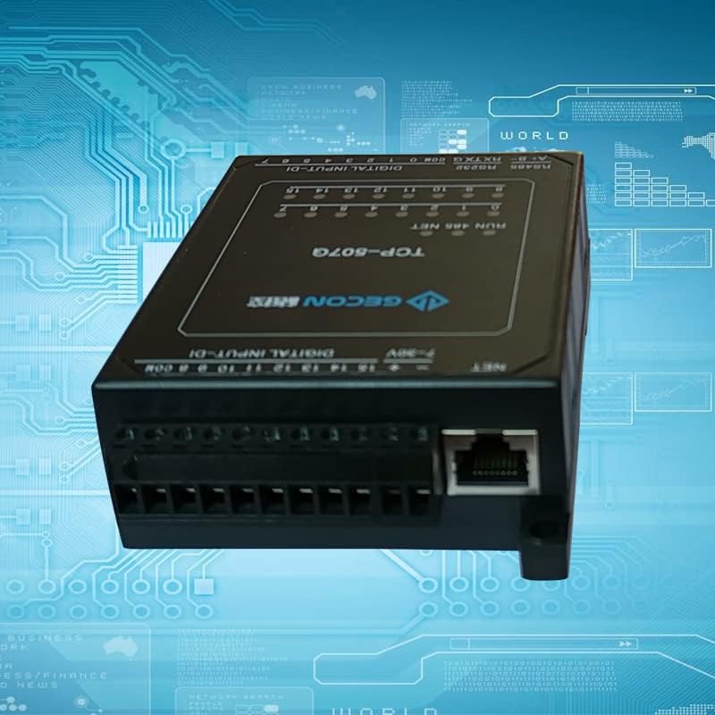 מנהל התקן מנוע של Davitu - מודול Ethernet 16 ערוצים DI מודול בקרת רכישה תעשייתית מודול Modbusrtu TCP UDP