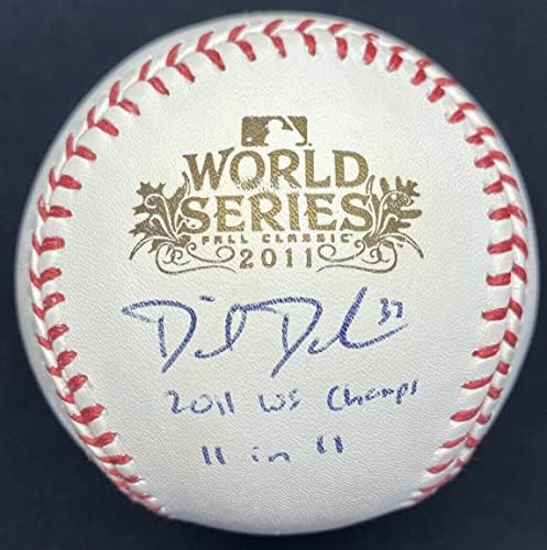 דניאל דסקסו 11 ב -11 2011 אלופי WS חתמו על סדרת העולם בייסבול JSA - בייסבול חתימה