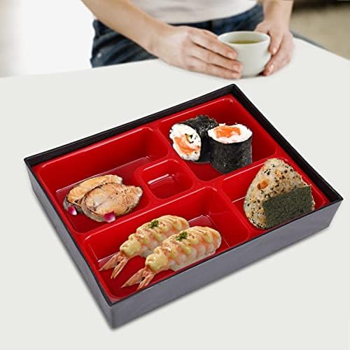 תיבת בנטו יפנית של טיטה-דונג, קופסת אחסון מזון ABS, קיבולת גדולה ומכולה של ארוחת צהריים עם דליפה עם מחיצה,