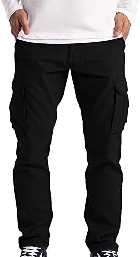 ארוך מכנסיים מטען לגברים מכנסיים מטען עבודה ללבוש לחימה בטיחות מטען 6 כיס מלא מכנסיים אלסטי מותניים
