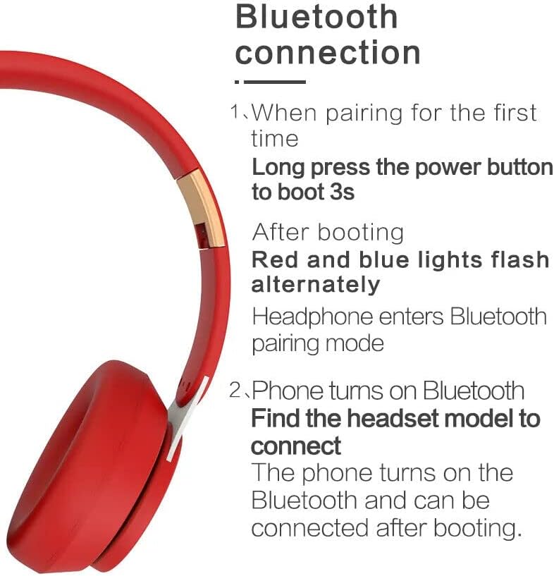 אוזניות אלחוטיות Bluetooth 5.0 עבור LG G8X ThinQ אלחוטי מעל אוזניות מתקפלות על Bluetooth אוזניות Hi -Fi בסטריאו