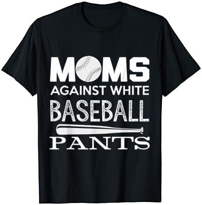 אמהות נגד לבן בייסבול מכנסיים ספורט מאהב אמא של יום חולצה