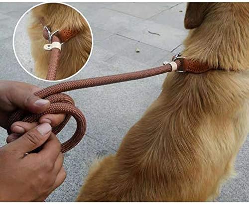 UXZDX כלב עופרת רצועה ניילון רצועת כלבים מתכווננת רתמת כלבים עמידה חגורת חבל קלה ציוד כלבים קלים אימוני