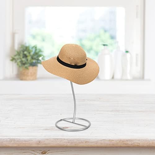דוכן תצוגת כובע אנגולי מתכת חוט כובע וכובע מתלה כיפת צורת שולחן פאה דוכן תצוגת בעל טופס בובה עבור
