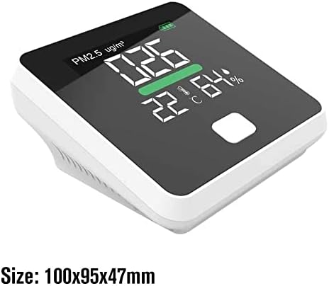 Yasez PM2.5 גלאי איכות אוויר גלאי טמפרטורה לחות מד גז צג גז LCD מדחום אבק מסך אבק רב כלי פונקציה