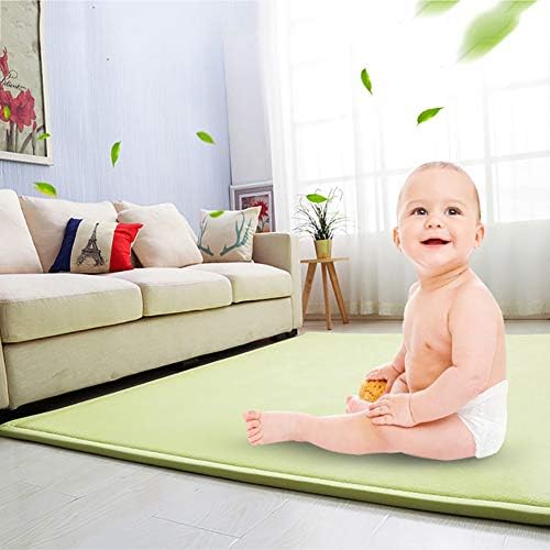 שטיחי אזור עבה במיוחד, שטיח משחק זיכרון סופר נעים שטיח משחק תינוקות, מחצלת טטאמי רכה אנטי-החלקה