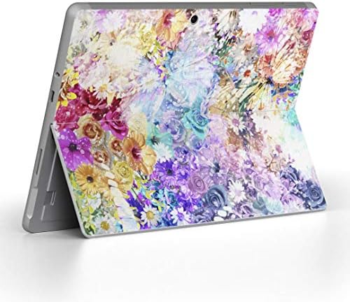 כיסוי מדבקות Igsticker עבור Microsoft Surface Go/Go 2 עורות מדבקת גוף מגן דק במיוחד 012478 פרחים פרחים יפה