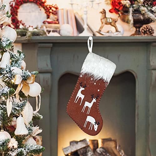 חרוזי קריסטל אקריליים גרבי חג המולד גרבי חג המולד גדול קישוט סנטה שלג איילים מגרש קישוטי חג