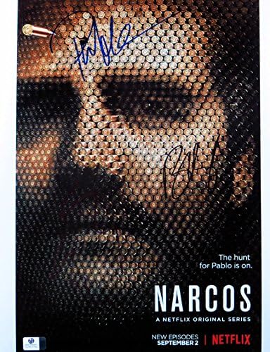 Wagner Moura/Boyd Halbrook/Pedro Pascal חתימה 11x14 צילום Narcos GV853760